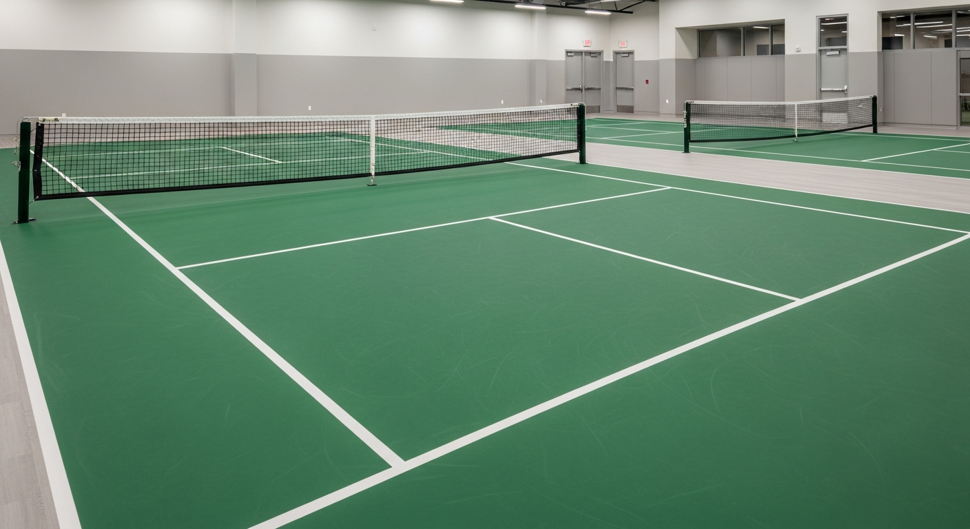 Sân pickleball trong nhà tiêu chuẩn